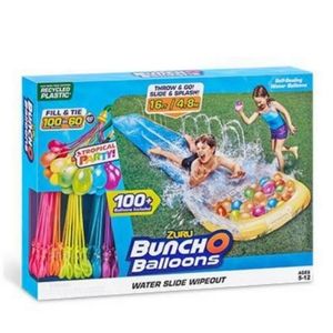 BUNCH O BALLONS Small 1 Lane With 3 Tropical Party BOB Water Slide NIB